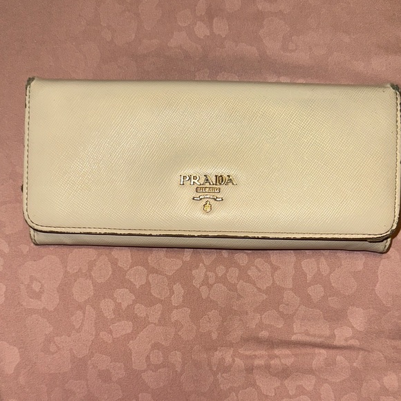 Prada Cream Women's Wallet - Picture 1 of 8